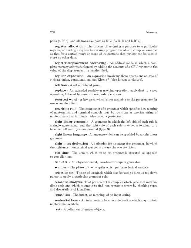Compiler Design: Theory, Tools, and Examples - Page 258